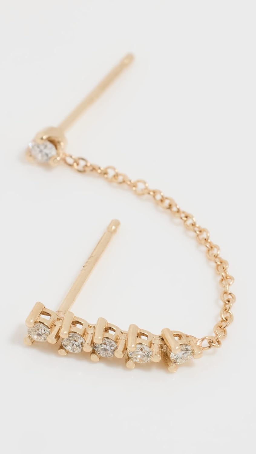 Zoe Chicco Women's 14k Tennis Collection Double Sided Earring - Image 3