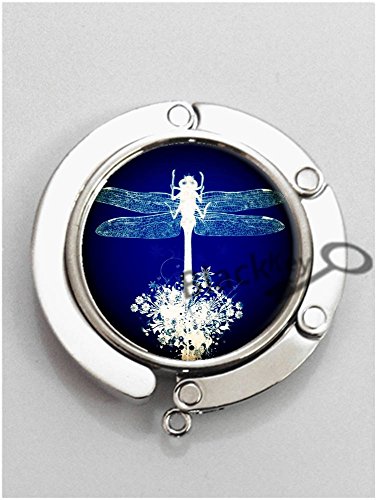 BlackKey Dragonfly Metal Folding Table Hook Hanger Holder for Purse Handbag Bag -2305