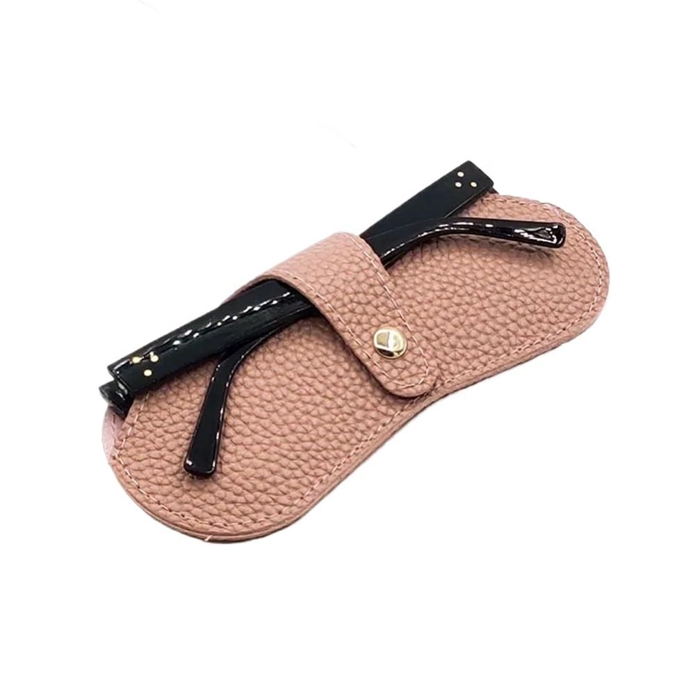 2/4/6 szt. etui na okulary damskie skórzane miękkie okulary torba uchwyt moda przenośne okulary akcesoria okulary etui na okulary okulary pudełko na okulary 1 szt. (różowy, 6 szt.), różowy,
