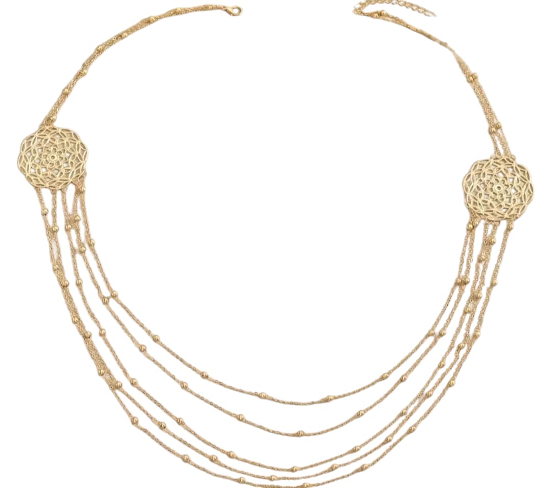 Gold-Toned Chainlink Necklace 50cm Length