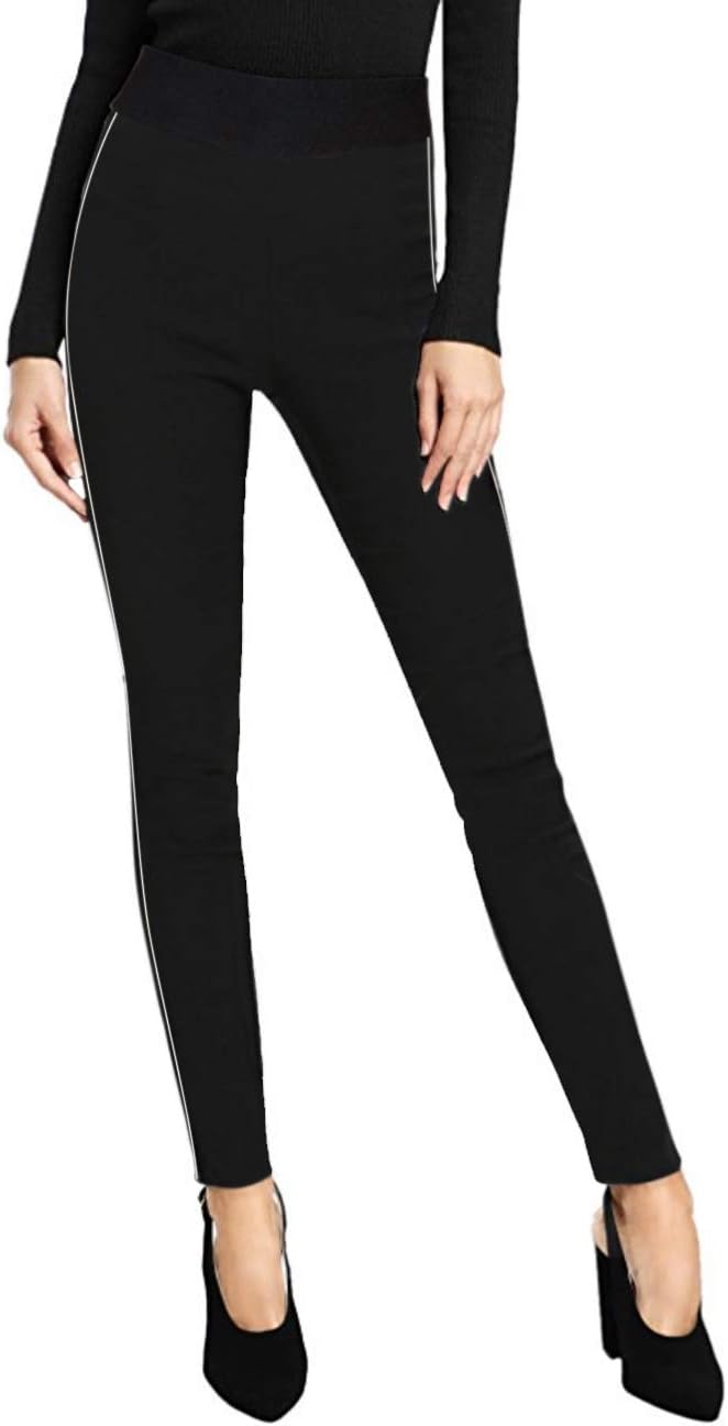 Hybrid & Company Women's Casual Leggings Elastic Waistband Skinny Pants - Image 2