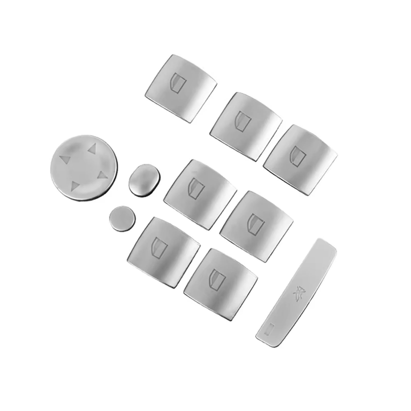 車用ボタン トリム ステッカー Compatible With E70 X6 E71 2009 2010 2011 2012 201 Amazon.co.jp: Compatible With For X6 E71 E72 2008 2009 2010 2011 2012-2014  クロームインテリアカーウィンドウリフタースイッチボタンカバートリムステッカー 11枚 車内ボタン装飾用デカール : 車＆バイク