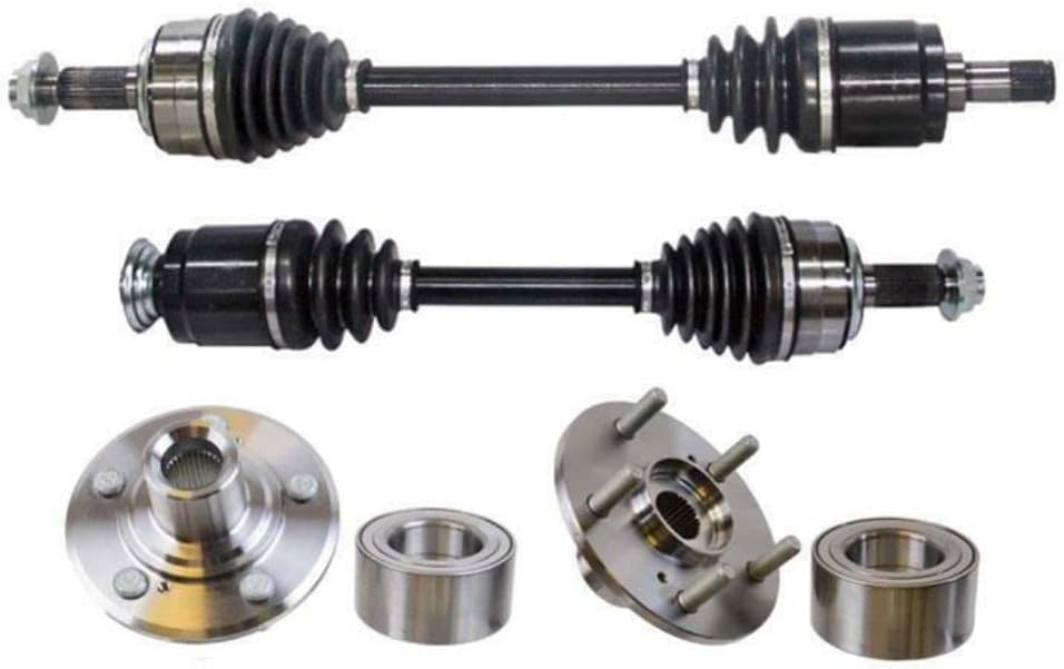 Front Wheel Hub Bearings and Shaft Axles 4pc HO8241 HO8240 91601 91602 NCV36574 NCV36575 63026K