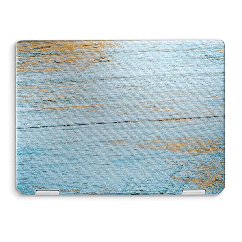 Image of MightySkins Carbon Fiber Skin Compatible with HP Spectre x360 14 inch (2022) Full Wrap Kit - Distressed Wood | Protective, Durable Textured Carbon Fiber Finish | Easy to Apply | Made in The USA