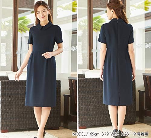 Amazon Co Jp ビーギャラリー お受験 夏用 学校説明会 ママスーツ ネイビー ワンピース ウォッシャブル つけ衿 9号 服 ファッション小物