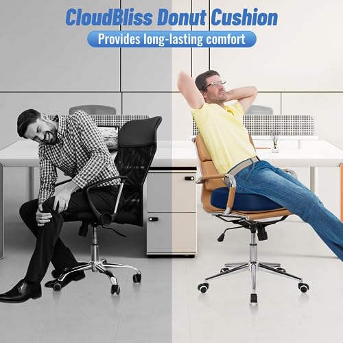 Image of CloudBliss Donut Pillow Stadium Seat Cushion for Tailbone Pain Relief and Hemorrhoids, Memory Foam Seat Chair Cushion, Portable Seat Cushions for Bleachers, Car, Home & Office