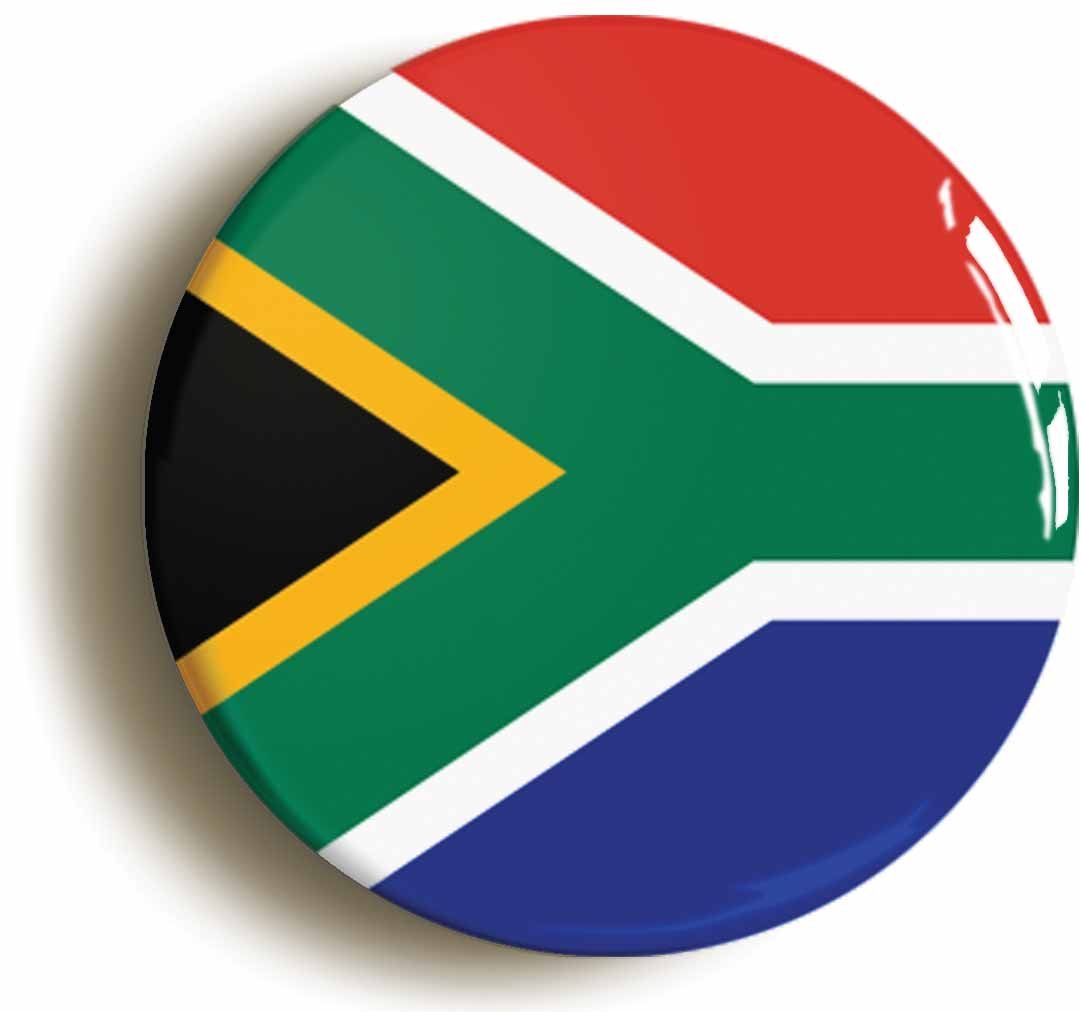 Ozorath South Africa National Flag Circular Fridge Magnet (2inch / 50mm Diameter)