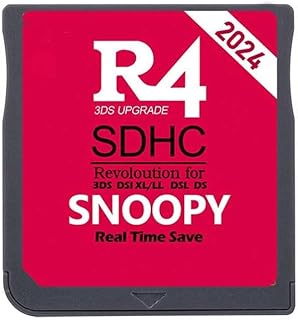 Mini Carta di Masterizzazione per 3DS DSL XL/LL 2024 R4 SDHC Adattatore Scheda di Gioco Scheda di Memoria Digitale Flashcard-Accessori da Gioco Portatile (Red)