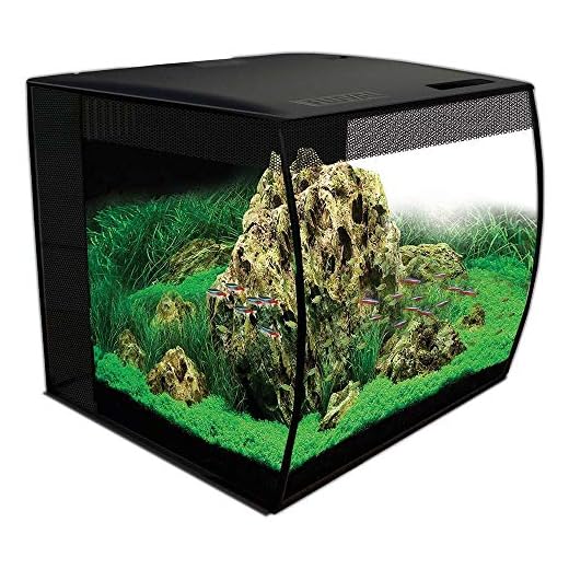 Fluval Aquarium Flex LED sans Meuble Bas pour Aquariophilie Noir 57 L