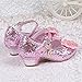 YING LAN Girl's Princess Cosplay Performance Shoes Sequins Wedding Party Dress Shoes Low Heeled Mary Jane