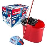 Contenu du packaging : 1 Vileda - SuperMocio Set Complet Seau essoreur + Balai à franges avec tête 3D Super mocio 3Action