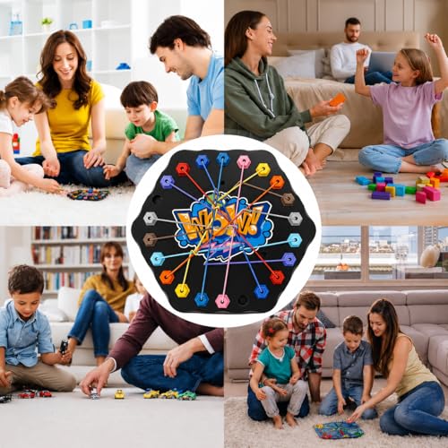 Image of Dorytoy Rope Challenge Board Game for Kids & Family, Stick Pulling Strategy, Interactive Party Puzzle Toy, Educational Skill-Building Boys and Girls
