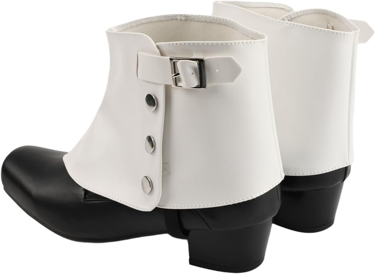 MIAOCOS Retro Stage Leather Boot Covers Vintage Style Leg Covers Short Boots Shoes Accessories