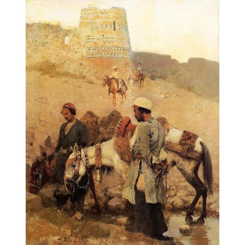 Poster Lord Traveling in Persia affiche vintage 76x101 cm décoration murale salon
