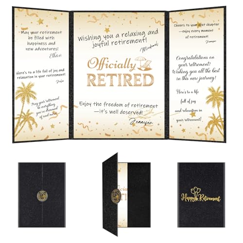 Thboxes Retired Card Black Gold Retirement Party Signature Card