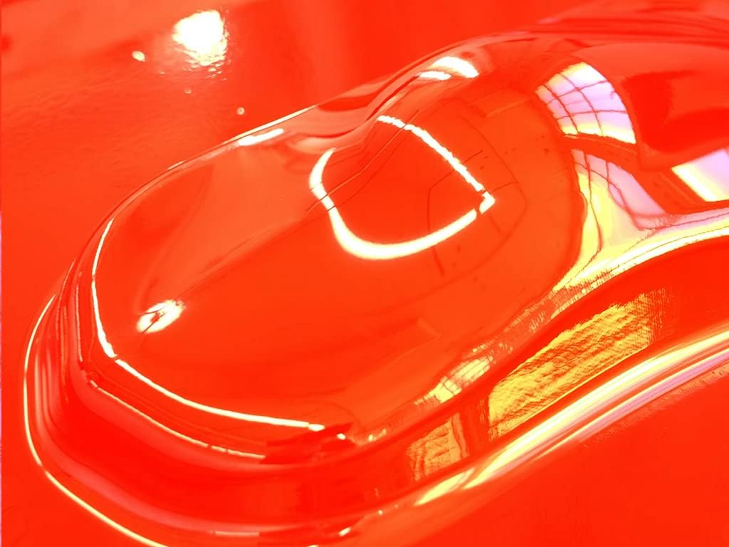 Rwraps Chrome Vinyl Car Wrap Film Sheet Roll with Air Release Technology - 5ft x 15yd, Red