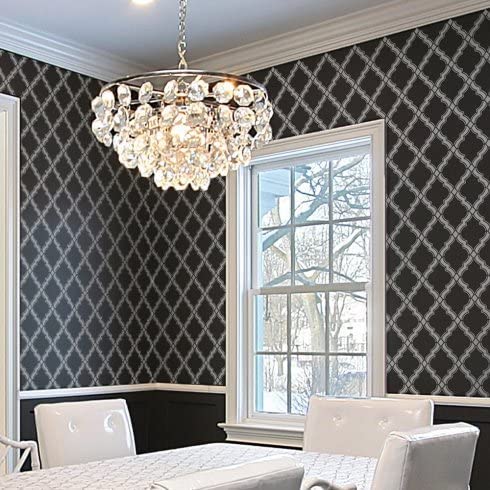 Image of Dequera Agora Wall Stencil Pattern - Small - Beautiful Stencils for DIY Home decor, Size - 16 x 24