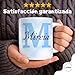 Imagen de UNIKALIA Taza Personalizada Con Nombre E Inicial