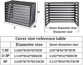 Outdoor Air Conditioning Cover Decorative Privacy Screen, Aluminum All-weather Central Air Conditioner Protection Cover For Outside Units,freestanding Enclosure To Cover Garbage Or Ac Units,