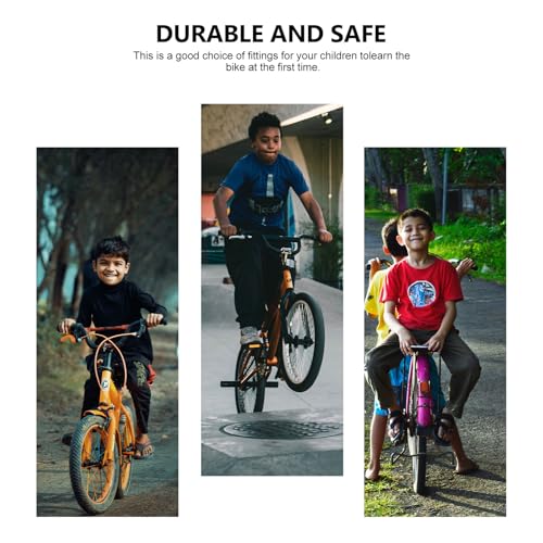 Ruedas de Entrenamiento para Bicicleta y Ruedas Estabilizadoras con Soporte Amarillo y Cinta, Universales para Bicicletas de 12 a 20 Pulgadas, para Equilibrio y Seguridad miniatura 7