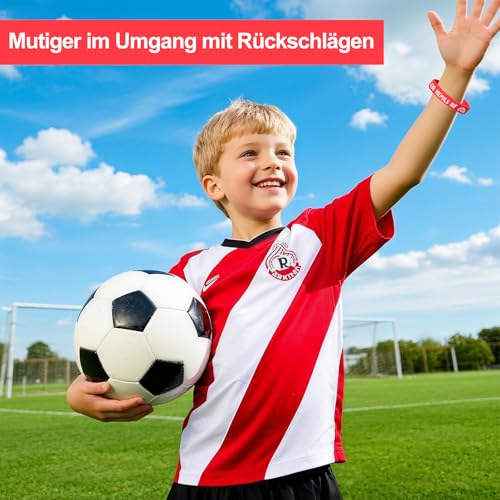 Motivationsarmbänder Kinder auf Deutsch, 24 Stück, 18 cm – Ansicht 6