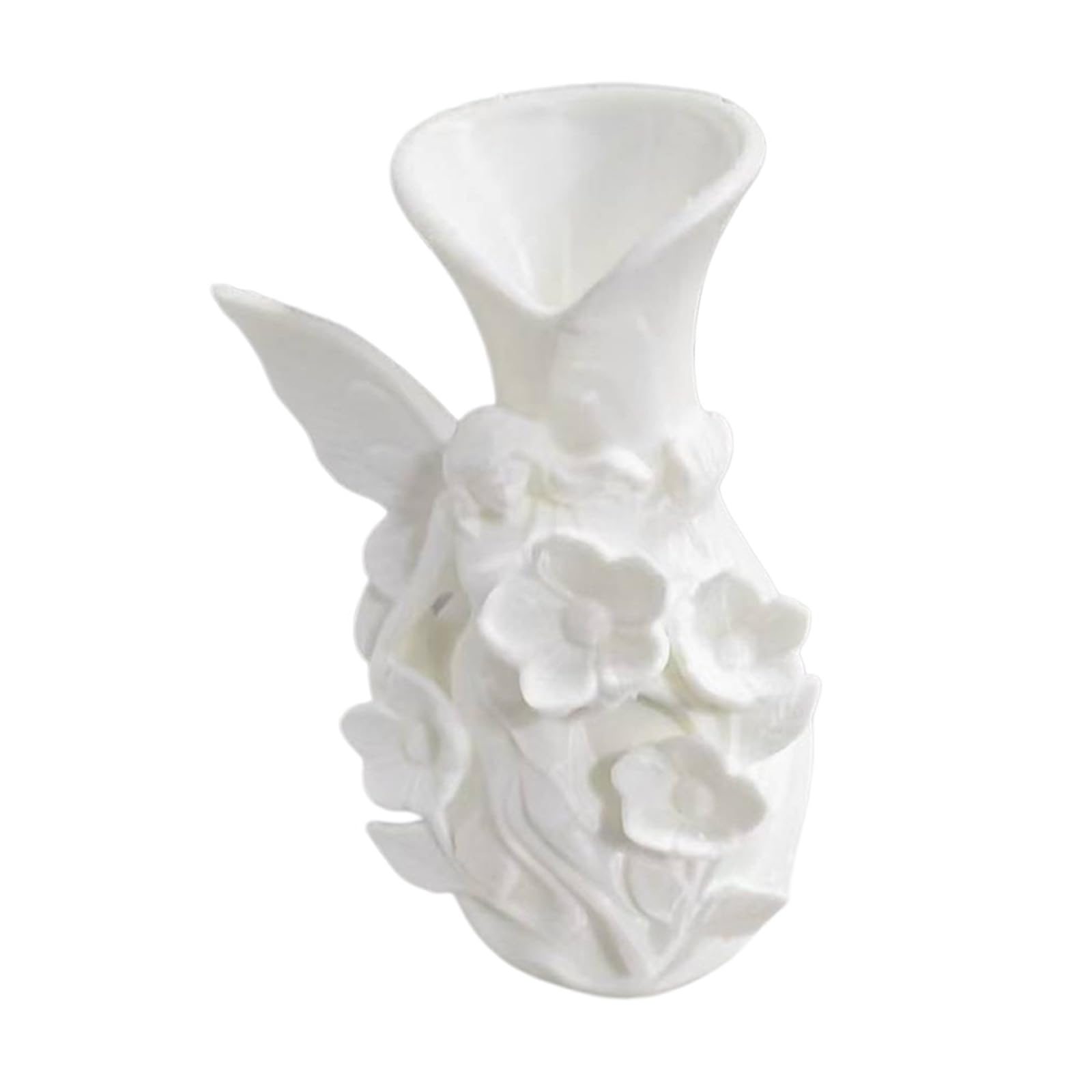 Oxxggkao 3D Printed Vases Unique Flower Vases, Decorative Vase for Artificial Flower Pampas Grass Flowers Vase Home Decors Desktop Decorations for Offices