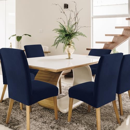 Ystyle Stretch Stuhlhussen 6er Set, Stuhlbezug Elastisch Abnehmbarer Waschbarer,Universal Langlebig Stuhlbezüge… – Ansicht 3