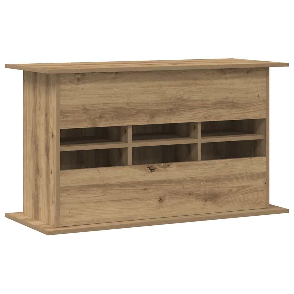 Supporto per acquario Artisan Oak in legno di quercia, 101 x 41 x 58 cm, con 6 scomparti e porte, mobiletto inferiore stabile per acqua dolce e acqua di mare, pratico spazio per filtri e