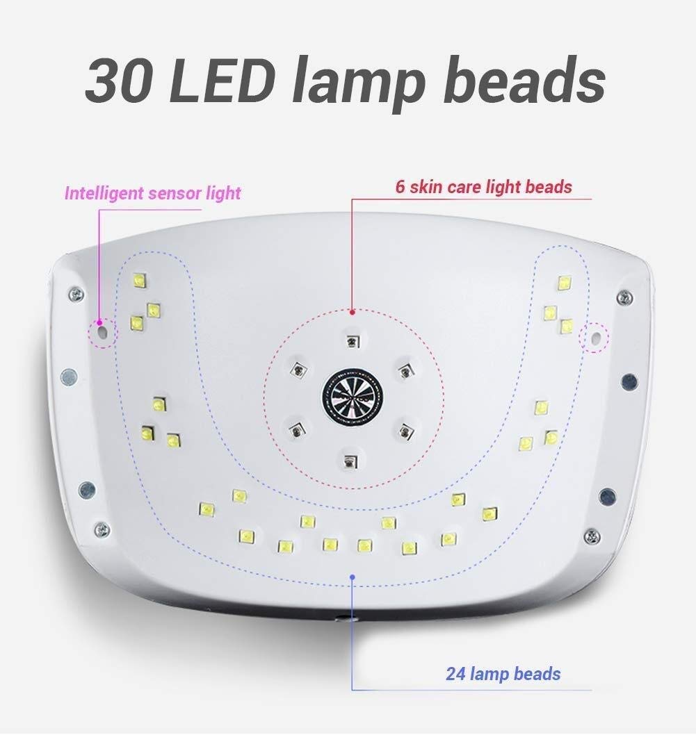 Lampada per Unghie con sensore Automatico UV LED, Lampada per Unghie in Gel, Lampada per polimerizzazione, asciugatrice per Unghie, 48 W, con Strumenti per Pedicure e Nail Art Keep it in Mind