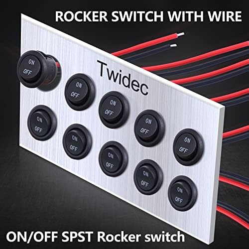 Interruptor Basculante con cable SPST ON/OFF 2 pin, 1 Unidad - imagen 5