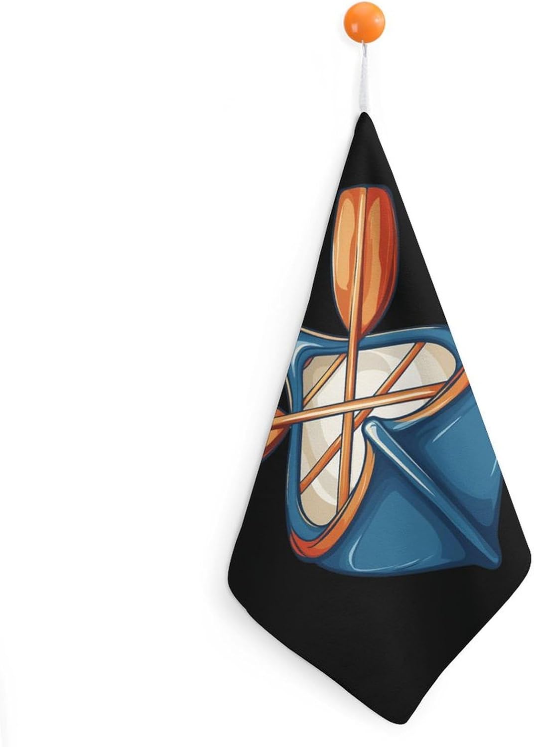 Paddling Canoe Rower Canoer Rowing Paddler Hand Towel Soft Absorbent Washcloth for Bathroom Kitchen Decor 1PCS