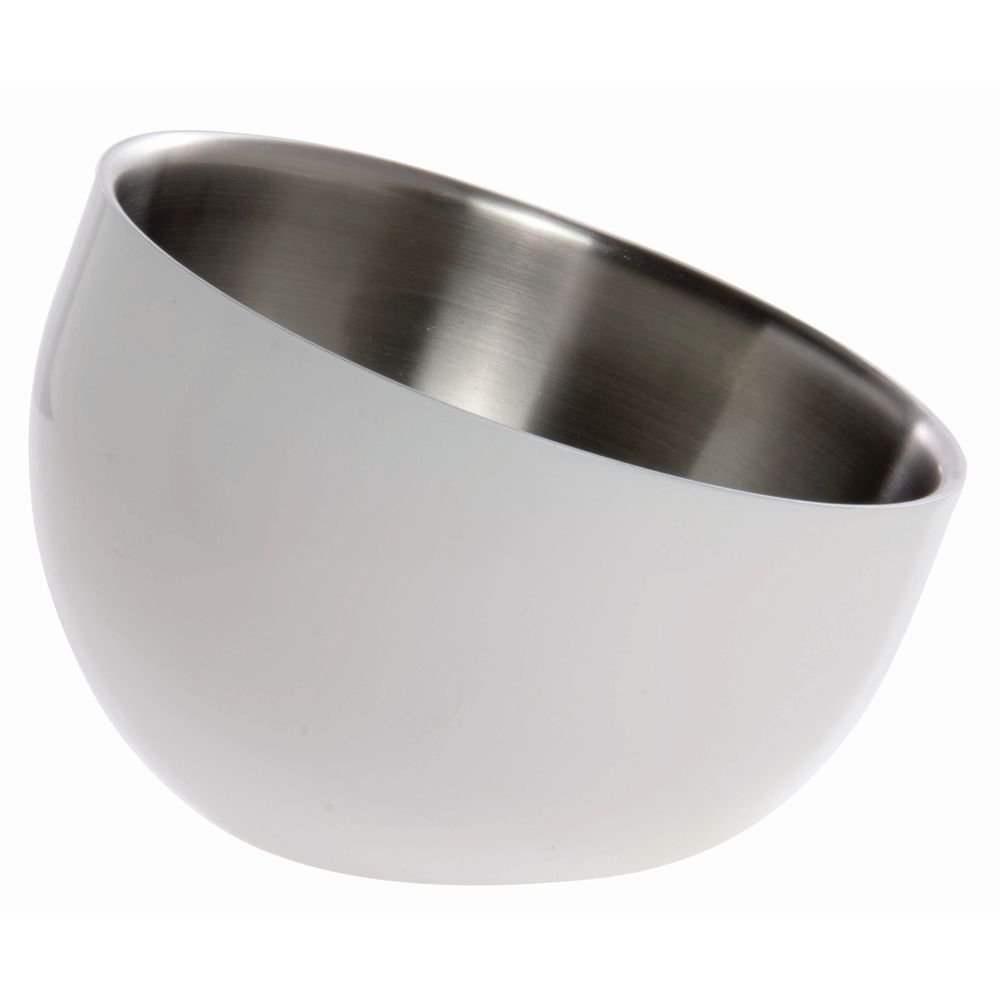 White Insulated Serving Bowl - 9 1/2"Dia by HUBERT – Stainless Steel, White, Model TBD-2-WHITE