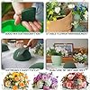 2 Pcs Floral Foam Half Balls, 7.5"W x 3.7"H Half Round Green Dry & Wet Flower Foam for Fresh or Artificial Flower Arrangements, Florist Foam for Craft Supplies,Wedding, Birthdays, Home Decor #2