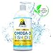 Apollo's Pets Premium Omega 3 Fish Oil with Natural Vitamin E Treats Shedding, Itchy Skin, Pain, Allergies, Joints for Dogs and Cats. More EPA/DHA than Salmon Oil. Made in USA. 16oz Liquid Pump