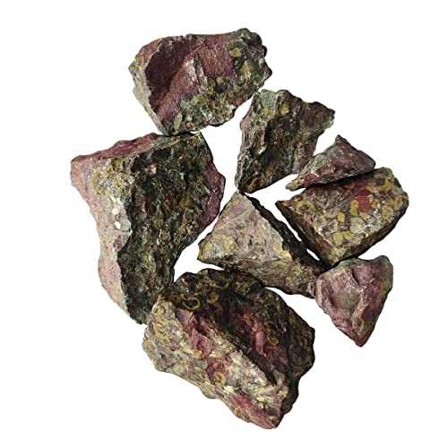 Image of Ajooba Jasper Raw (1 Kg) Natural Healing Crystal for Grounding & Stability | Positive Stones for Showpiece & Home Decor | Decorative Crystals for Living Room & Office (2-4 Pcs)