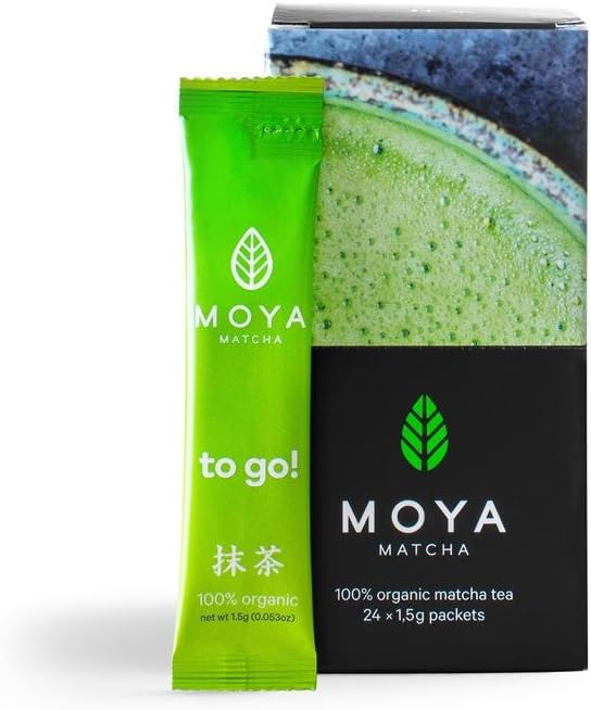 Moya Matcha Organic Traditional To Go! 1.5g sachets (Pack of 24)