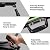 Homeon Wheels RV Steps Adjustable Height Aluminum Folding Platform Step Sheath Non-Slip Rubber Feet, Reflective Stripe, Handle, RV T Level, More Stable Up to 1000 lbs 16.5" x 12.2" Black