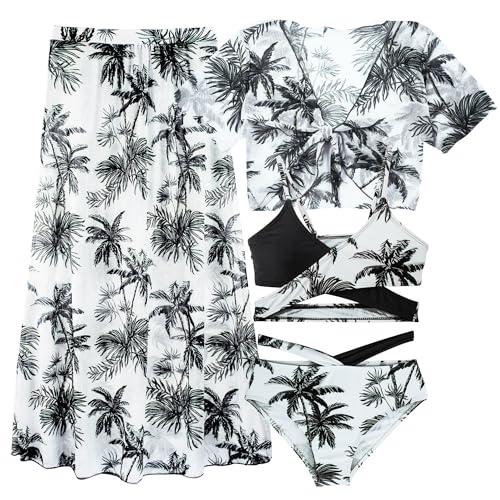 Bañador tankini niña evita quemaduras solares conjunto playa Happy Cherry 4 piezas