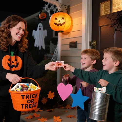 koutey 200 Pcs Halloween Goodie Bags Small Cellophane Treat Bags, 8 Styles Self Adhesive Clear Cookie Treat Candy Bags for Halloween Party Favors, Homemade Crafts, Snack Goody Gift Packing - image 6