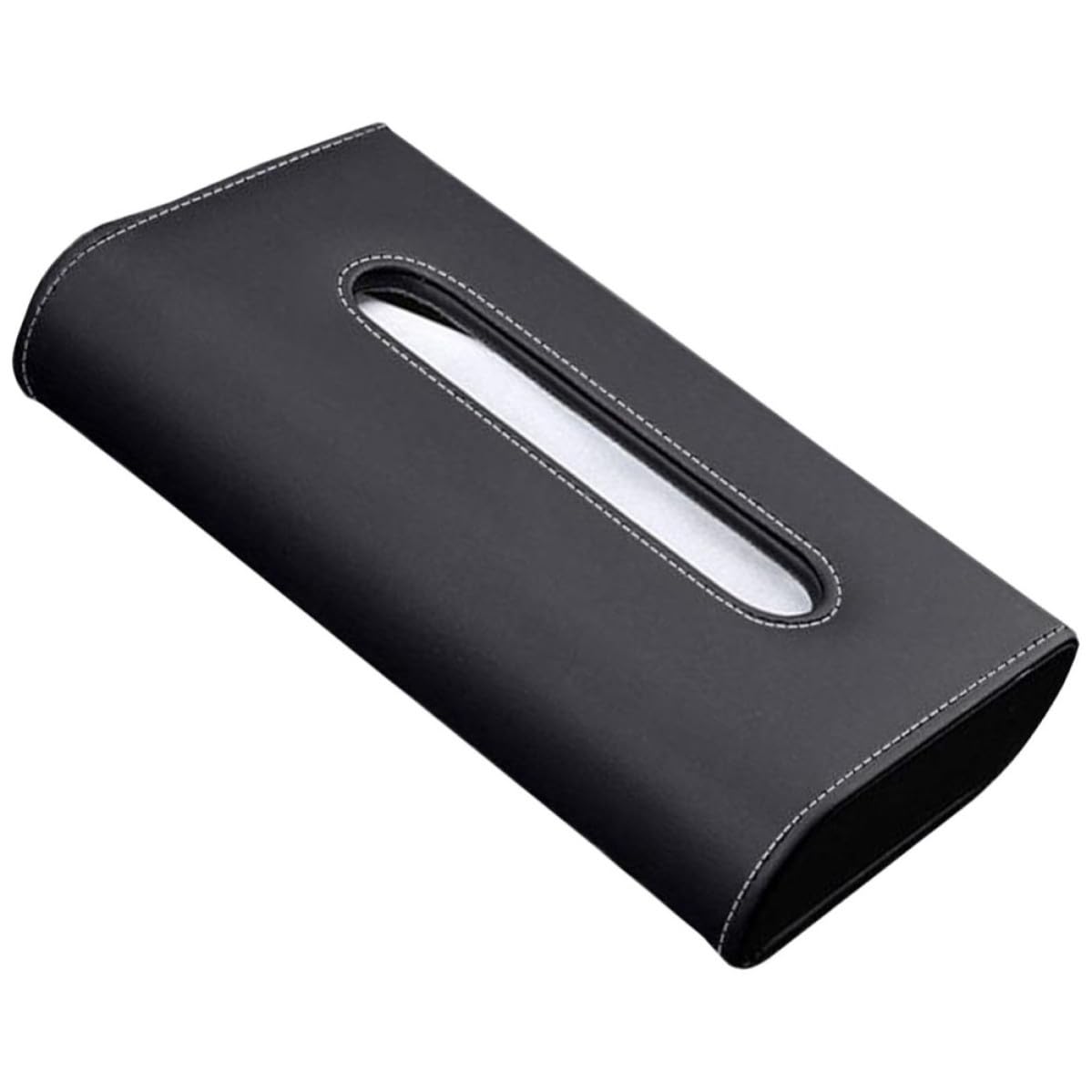 Boîte à mouchoirs compacte lot de 2 distributeurs de papier noir pour décoration intérieure