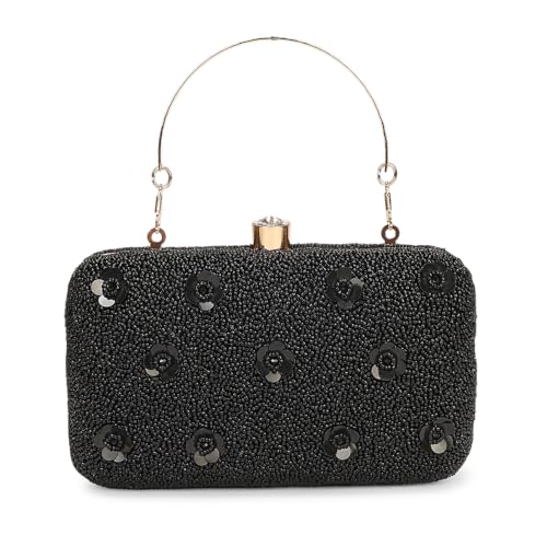 Image of LONGING TO BUY Hand Crafted Designer Box Clutch - Zari Embroidery For Women