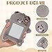 NEWEST Bear Plush Kpop Photocard Holder with Keychain, Cute Bear ID Badge Holder Protector Cover, Soft Cartoon Woodland Animal Photo Case Sleeves Stationery for Idol ID Card Student Worker Bag Charm