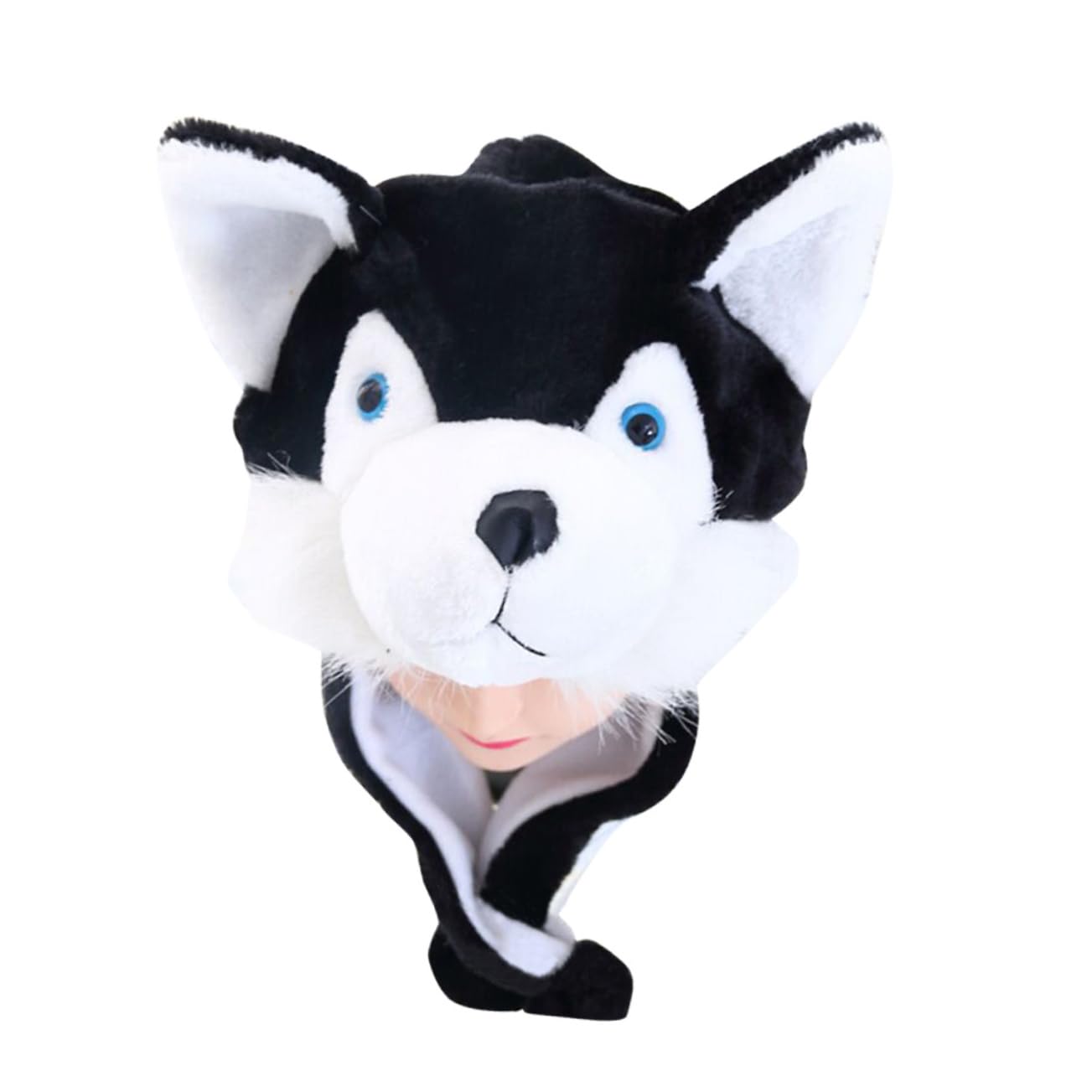 SUPVOX Funny Cartoon Animal Hat for Black Husky Beanie Adorable Animal Headwear for Boys for Dress Up