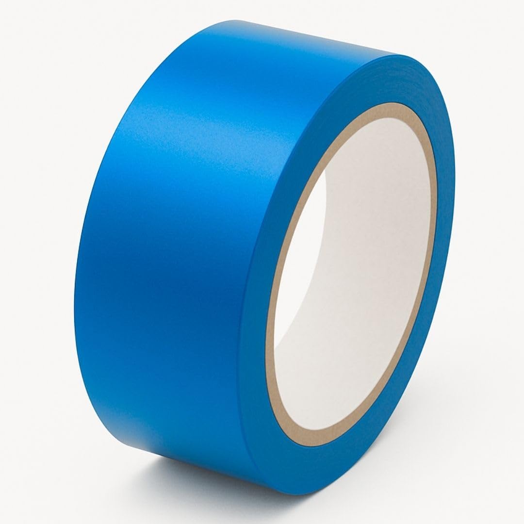 GTSE Bodenmarkierungsband 50 mm x 33 m Blau 0,15 mm dick – Markierungsband, Tanzflächen, Fitnessstudios, Lager - 1 Rolle