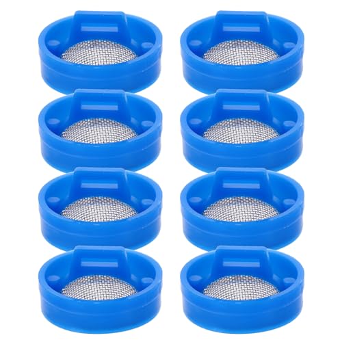 Sosoport Filtro de Suministro de Agua para Lavadora Automática, Kit de 8 Piezas Malla Antiobstrucción de 2 Cm, Repuesto para Válvula de Entrada, Accesorios para Prolongar Vida Útil