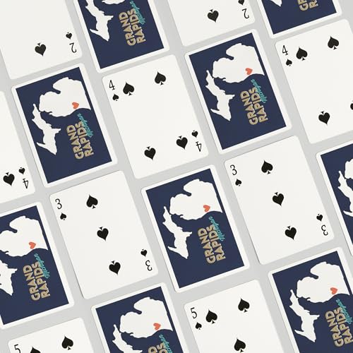 Baraja de póker Grand Rapids Michigan con 52 cartas miniatura 4