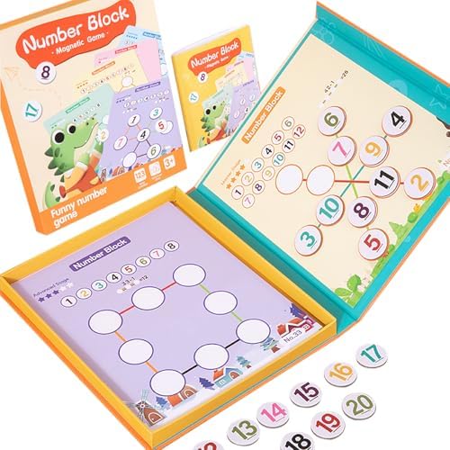 Montessori Toys 5 6 7 8 9, Educational Games Kids 5 Years, Magnet...
