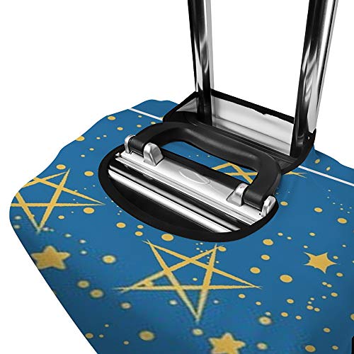 Housse de protection pour valise Ruchen extensible motif étoiles bleu ciel