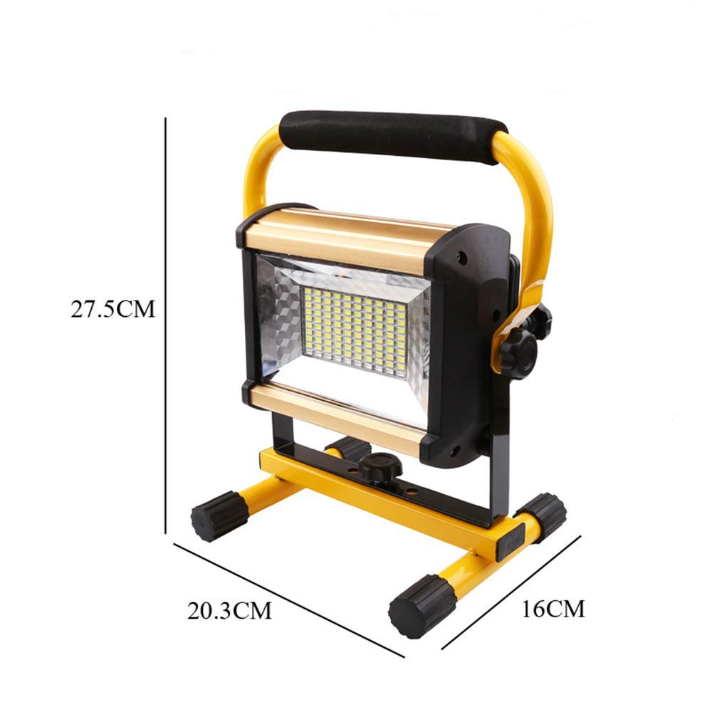 Reflektory LED z możliwością ładowania Przenośne światła robocze z zestawem 2 lamp USB Site, IP65 Wodoodporna zewnętrzna lampa kempingowa, 8000 lm Turystyka Awaryjna naprawa samochodów Lekka budowa