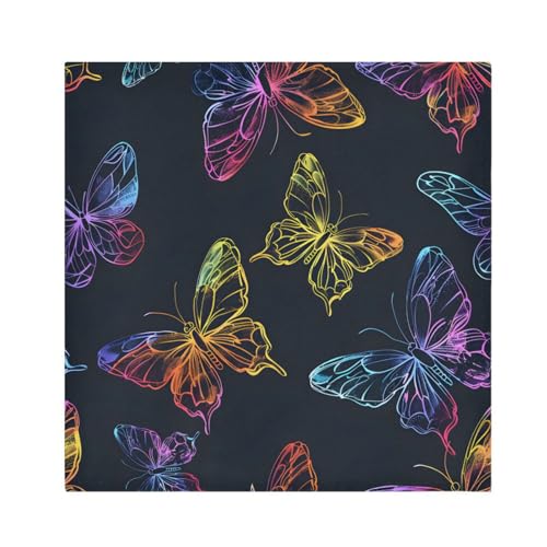 Servilletas de tela multicolor set de 6 de 20 x 20 pulgadas miniatura 1